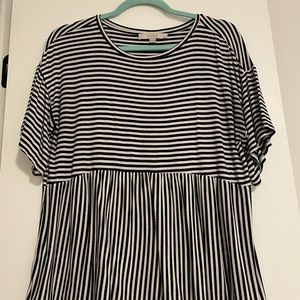 Black and white striped shirt